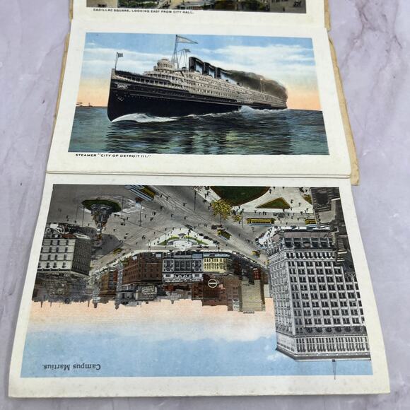 1916 Detroit Michigan Souvenir Folder Palmer Fountain City Hall TH2-MI1 - Picture 4 of 4
